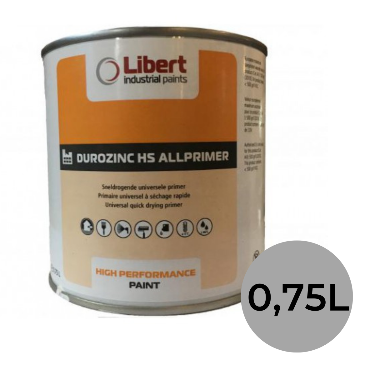 Libert Durozinc HS allprimer grijs 0,75L